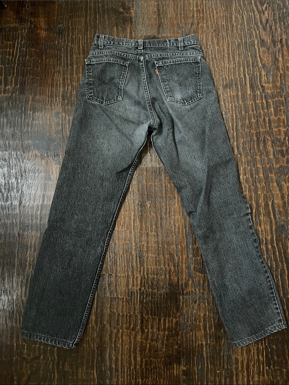 Levi's Orange Tag Vintage Women's Straight-Leg Jeans in Washed Charcoal - Picture 2 of 5